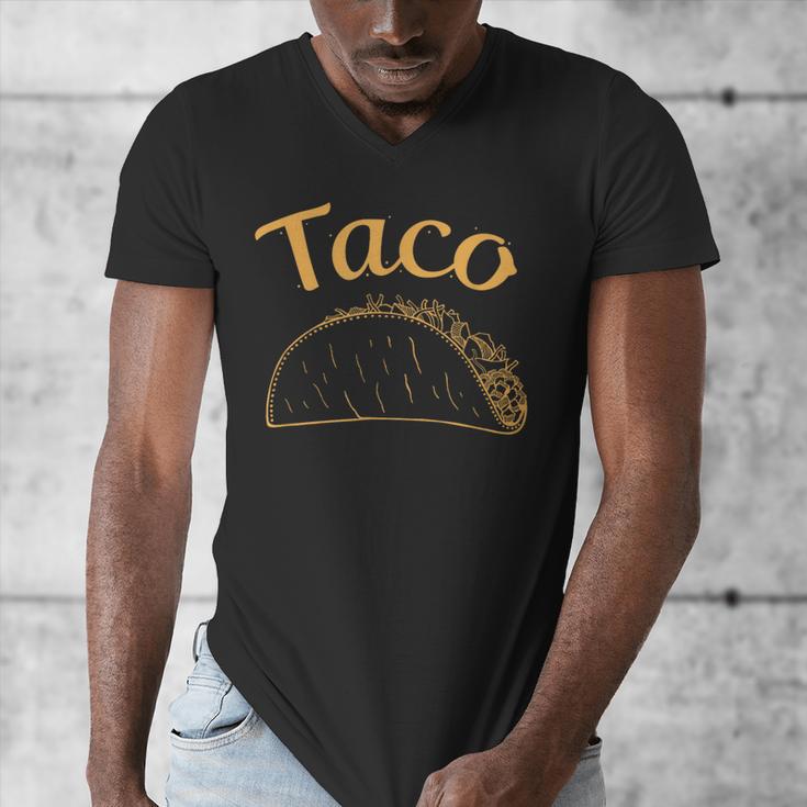 Burrito Taco Taquito Dad Mom Child Baby Matching Family Men's V-Neck T-Shirt