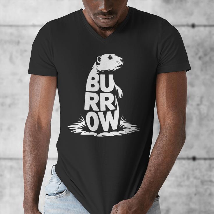 Burrow Prairie Dog Word Art Introvert Nature Retreat Men Women Kids Men's V-Neck T-Shirt Burrow Prairie Dog Word Art Introvert Nature Retreat Men Women Kids Men's V-Neck T-Shirt