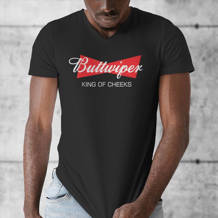 Buttwiper New Dad Beer Inspired Diaper Shower Men's V-Neck T-Shirt
