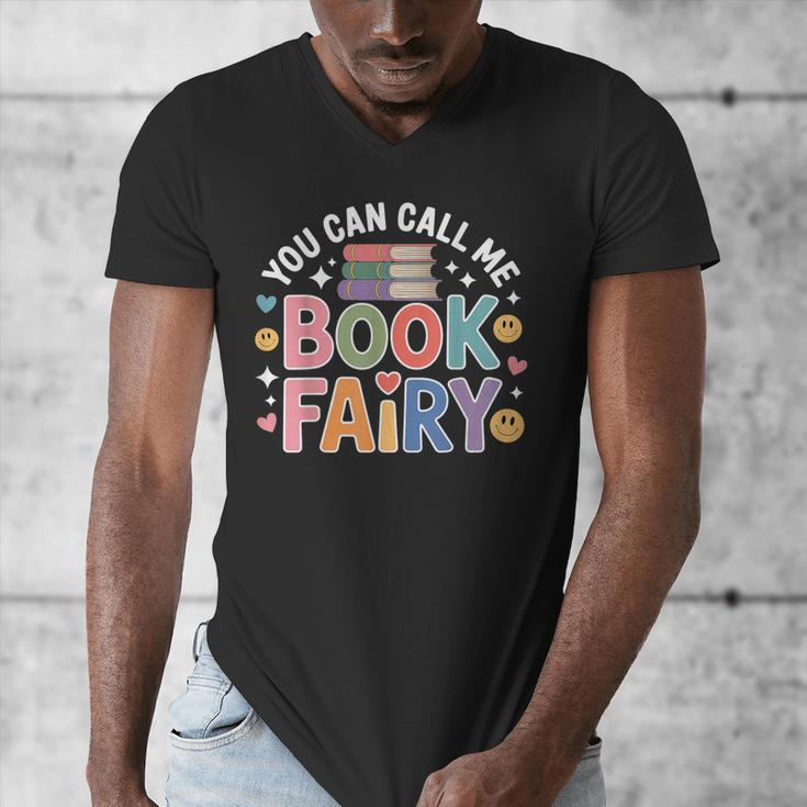 You Can Call Me Book Fairy Reading Magical Hobby Men's V-Neck T-Shirt