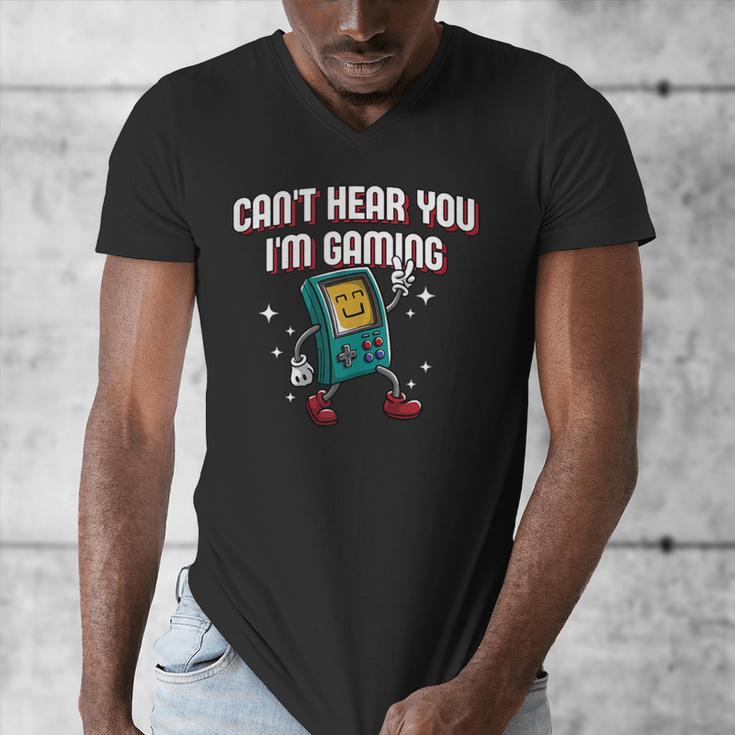 Cant Hear You Im Gaming Introvert Gamer Antisocial Men's V-Neck T-Shirt Cant Hear You Im Gaming Introvert Gamer Antisocial Men's V-Neck T-Shirt