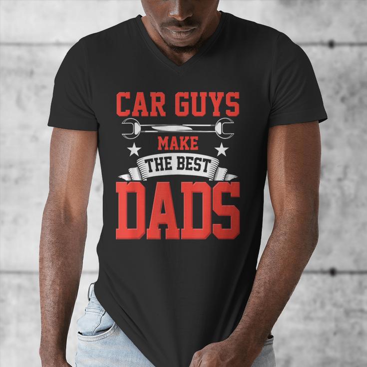 Car Guys Make The Best Dads Garage Mechanic Dad Men's V-Neck T-Shirt