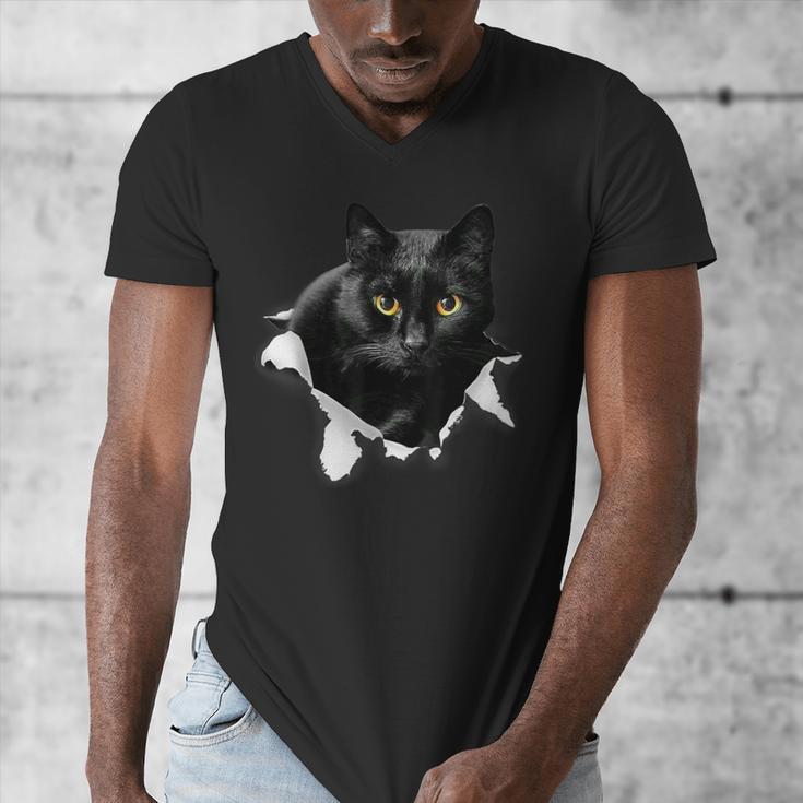 Cat Torn Cloth For Cat Lover Cat Dad Cat Mom Men's V-Neck T-Shirt
