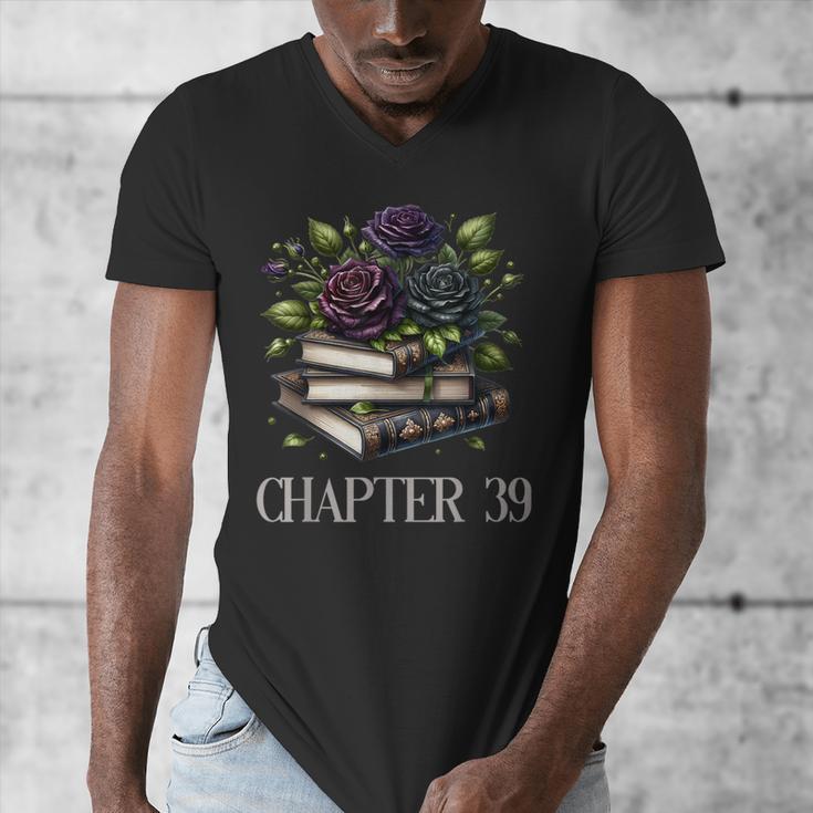 Chapter 39 39th Birthday Women Book Lovers Dark Romance Men's V-Neck T-Shirt