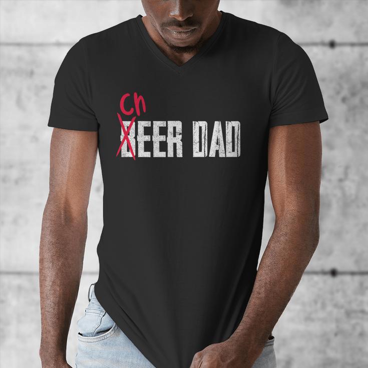 Cheer Dad Beer Dad Cheerleading Father Father's Day Men's V-Neck T-Shirt Cheer Dad Beer Dad Cheerleading Father Father's Day Men's V-Neck T-Shirt