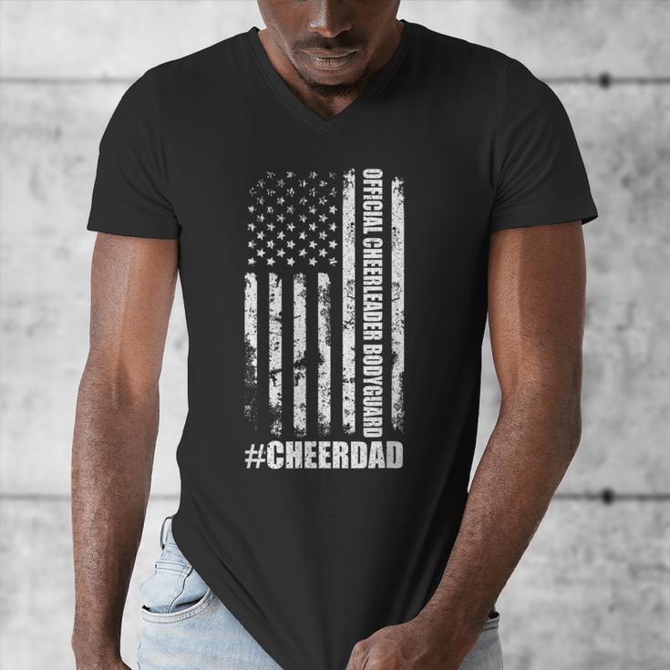 Cheer Dad Bodyguard Family Father Cheerleader Squad Men's V-Neck T-Shirt Cheer Dad Bodyguard Family Father Cheerleader Squad Men's V-Neck T-Shirt