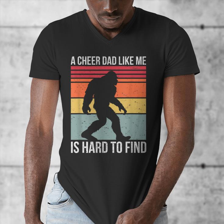 Cheer Dad Cheerleading Bigfoot Men's V-Neck T-Shirt
