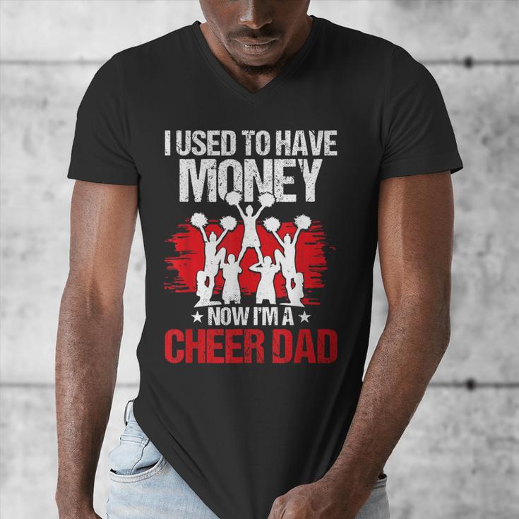 Cheer Dad Cheerleading Fathers Day Men's V-Neck T-Shirt Cheer Dad Cheerleading Fathers Day Men's V-Neck T-Shirt