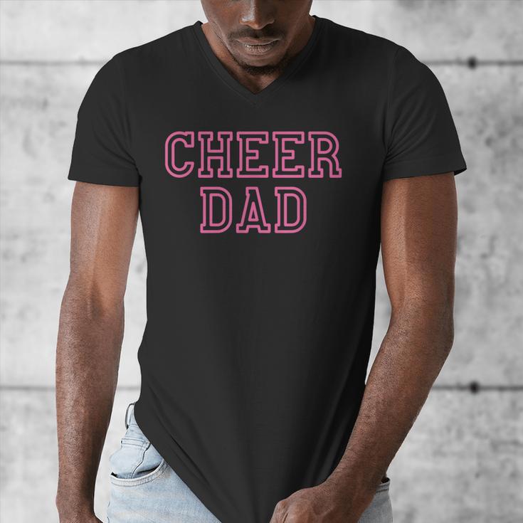 Cheer Dad Pink Cheerleading Men's V-Neck T-Shirt