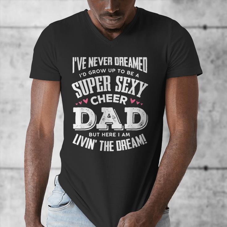 Cheerleading Dad Father Cheer Dad Men's V-Neck T-Shirt
