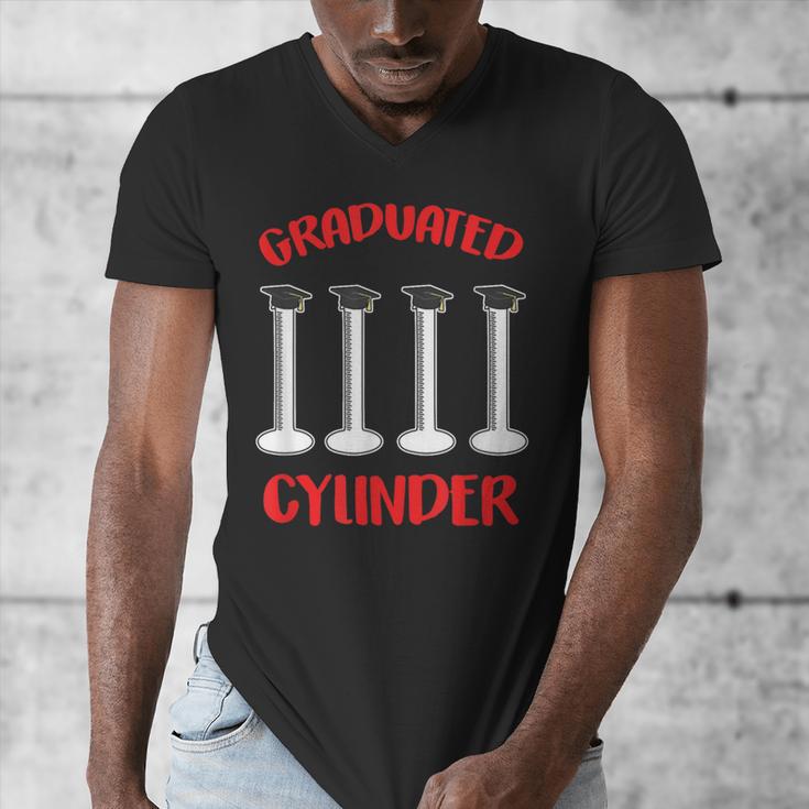 Chemistry Science Joke Graduated Cylinder Graduation T-Shirt Men's V-Neck T-Shirt