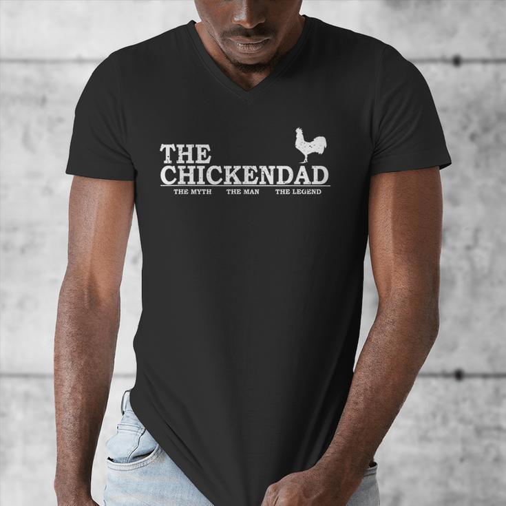 The Chicken Dad Pet Lover Tee Cute T-Shirt Men's V-Neck T-Shirt