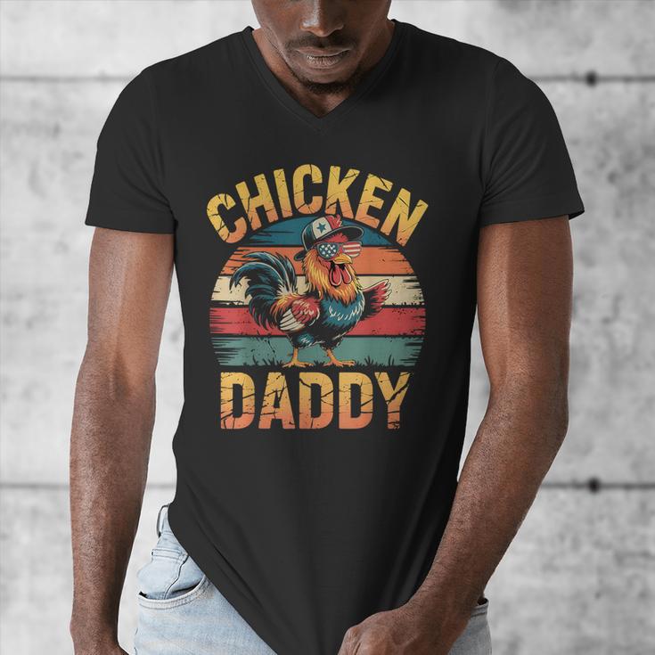 Chicken Daddy Farmer For Men Men's V-Neck T-Shirt Chicken Daddy Farmer For Men Men's V-Neck T-Shirt