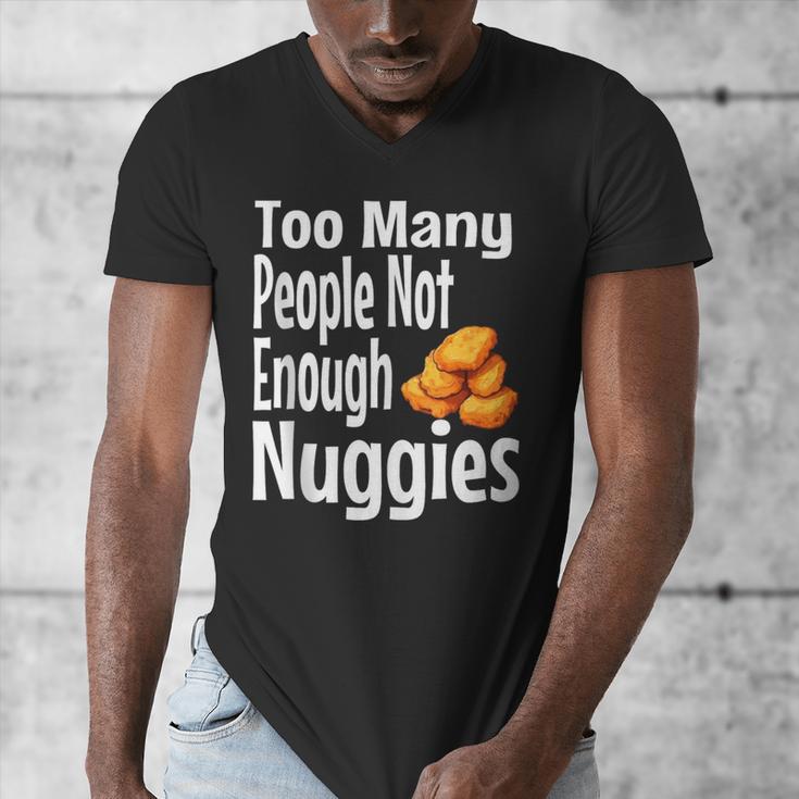 Chicken Nugget Saying Introvert Nuggie Foodie Food Men's V-Neck T-Shirt Chicken Nugget Saying Introvert Nuggie Foodie Food Men's V-Neck T-Shirt