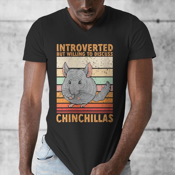 Chinchilla Owner Introvert Chinchilla Men's V-Neck T-Shirt Chinchilla Owner Introvert Chinchilla Men's V-Neck T-Shirt