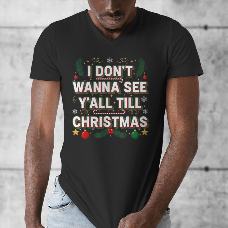 Christmas Sarcastic Introvert Holiday Shirt Men's V-Neck T-Shirt