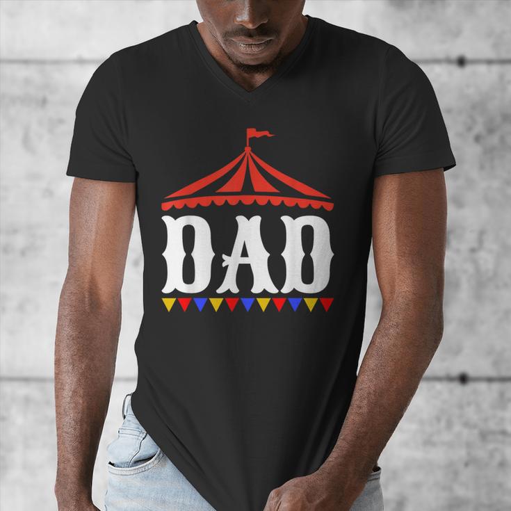 Circus Dad Of The Birthday Boy & Girl Carnival Family Outfit Men's V-Neck T-Shirt