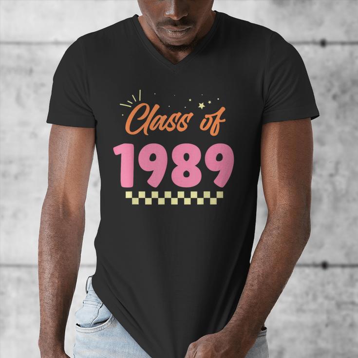 Class Of 1989 School Graduation Meetup Reunion Men's V-Neck T-Shirt