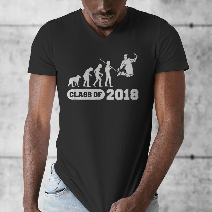 Class Of 2018 Graduation Evolution Men's V-Neck T-Shirt