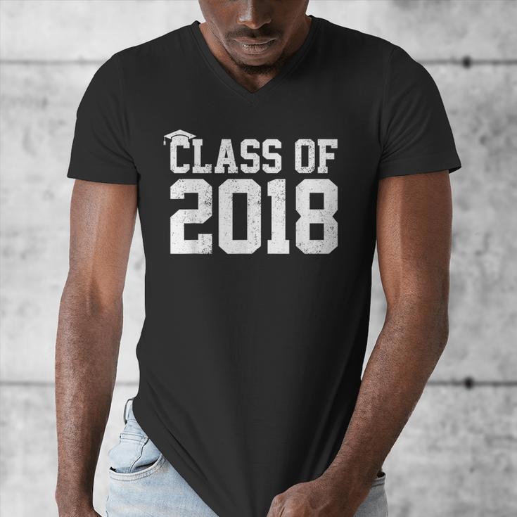 Class Of 2018 Graduation Senior High School College Men's V-Neck T-Shirt