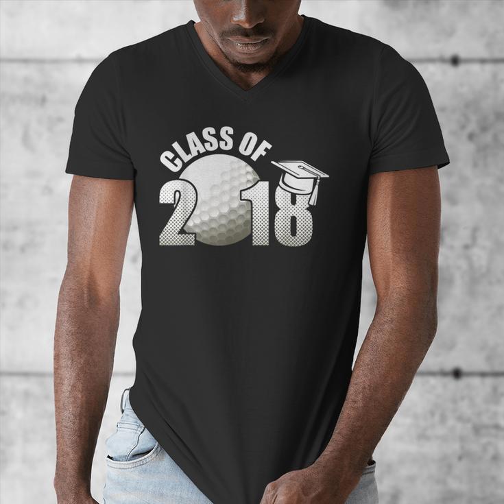 Class Of 2018 Shirts Graduation Senior Golf Men's V-Neck T-Shirt