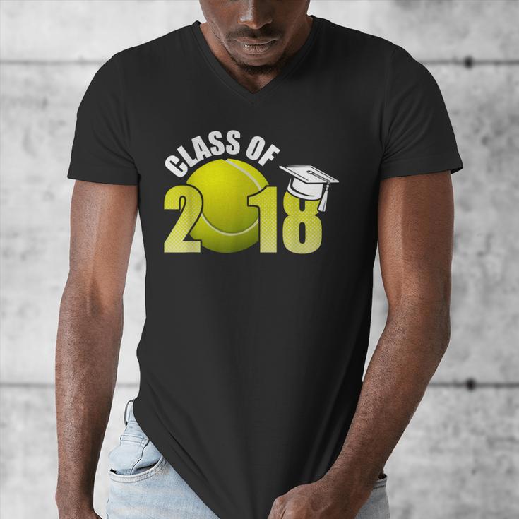 Class Of 2018 Shirts Graduation Senior Tennis Shirt Men's V-Neck T-Shirt
