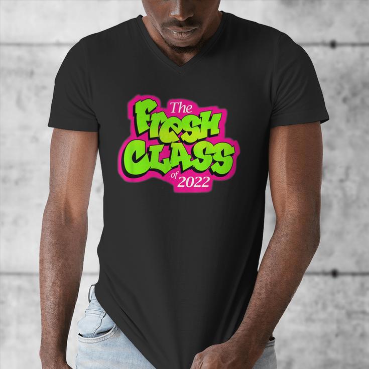 Class Of 2022 Future Fresh Senior 90's TV Style Graduation Men's V-Neck T-Shirt