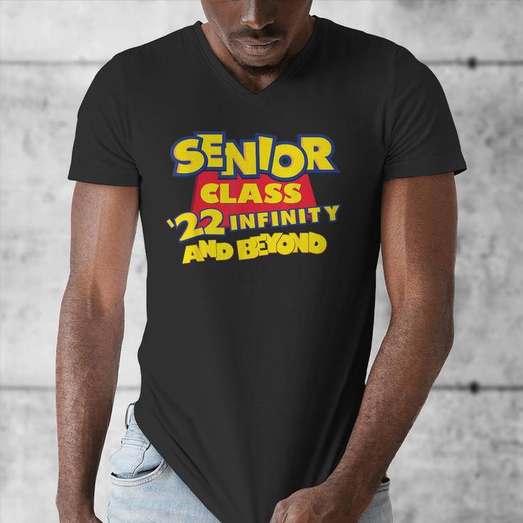 Class Of 2022 Senior 2000s Animated Movie Style Graduation Men's V-Neck T-Shirt