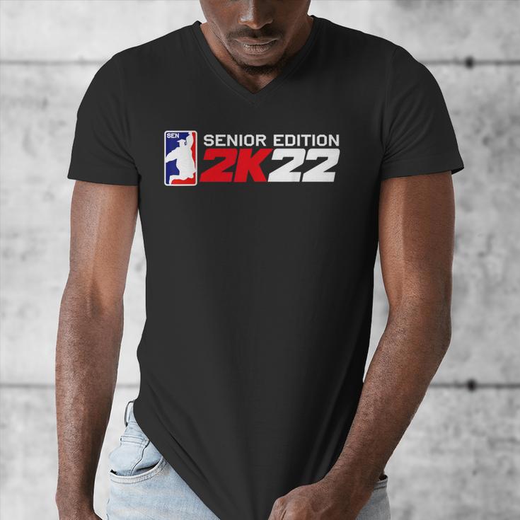 Class Of 2022 Senior Year Gamer Style Graduation For Grad Men's V-Neck T-Shirt