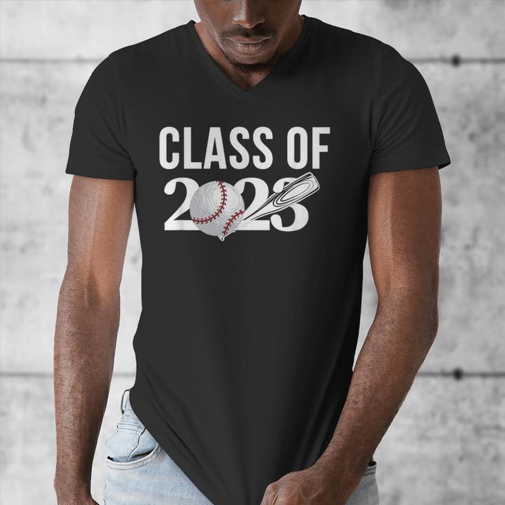 Class 2023 Graduation Senior Baseball Player Men's V-Neck T-Shirt