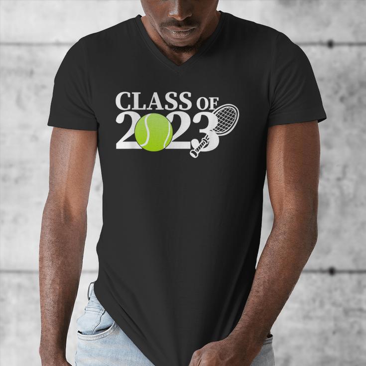 Class Of 2023 Graduation Senior Tennis Player Men's V-Neck T-Shirt