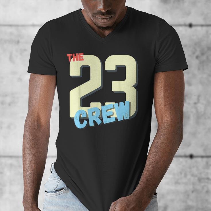 Class Of 2023 Seniors 23 Crew Senior Graduation Idea Men's V-Neck T-Shirt