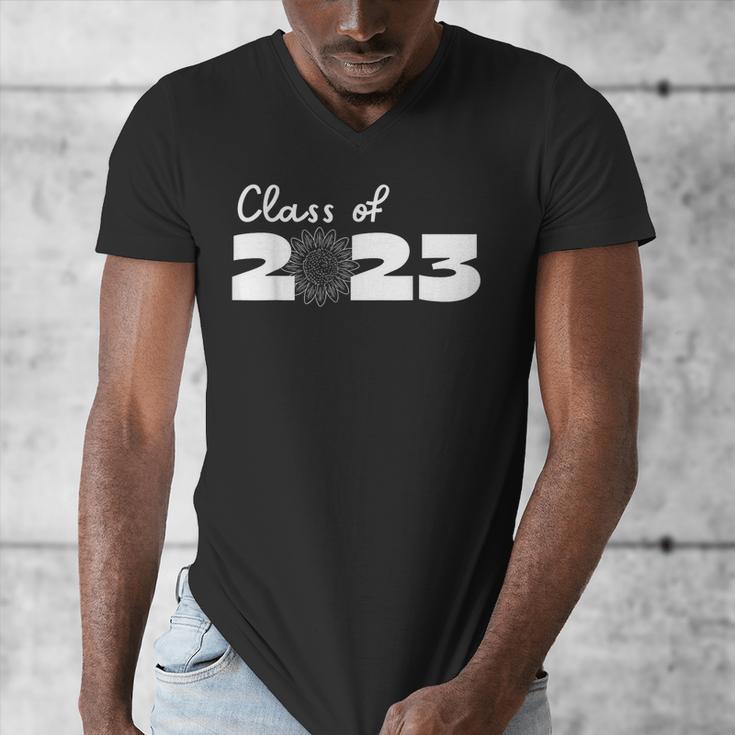Class Of 2023 Seniors 23 Senior Graduation Idea Flower Men's V-Neck T-Shirt