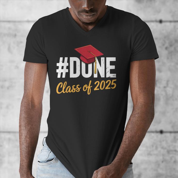 Class Of 2025 Graduation Hashtag DONE Graduate Men's V-Neck T-Shirt