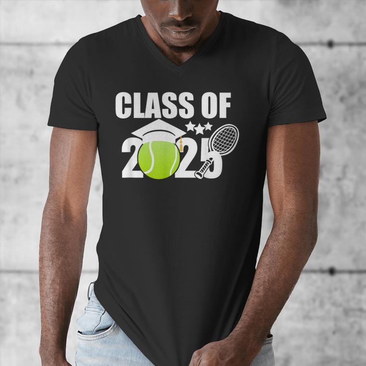 Class Of 2025 Graduation Senior Tennis Player Men's V-Neck T-Shirt