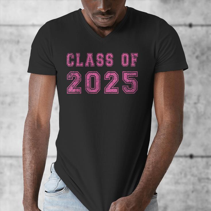 Class Of 2025 High School Graduation Date GraduateShirt Men's V-Neck T-Shirt