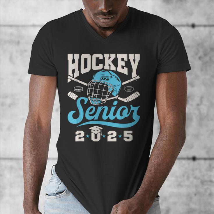 Class Of 2025 Hockey Senior Graduation Graduate Grad Men's V-Neck T-Shirt