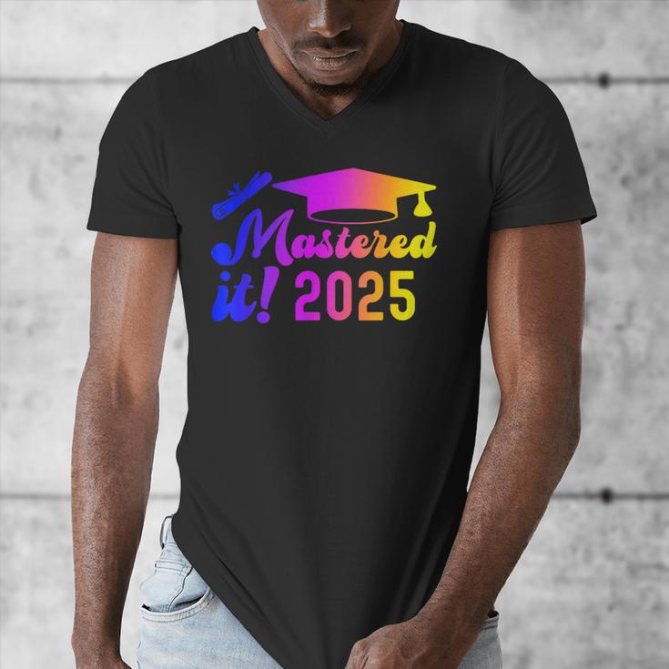Class Of 2025 Mastered It College Masters Degree Graduation Men's V-Neck T-Shirt