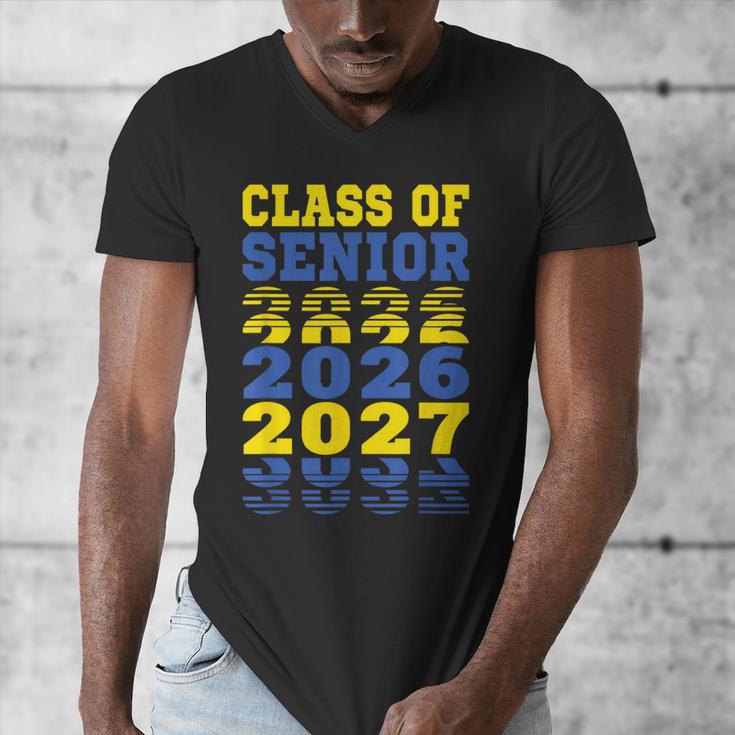 Class Of 2026 2027 Senior Graduation Students Men's V-Neck T-Shirt