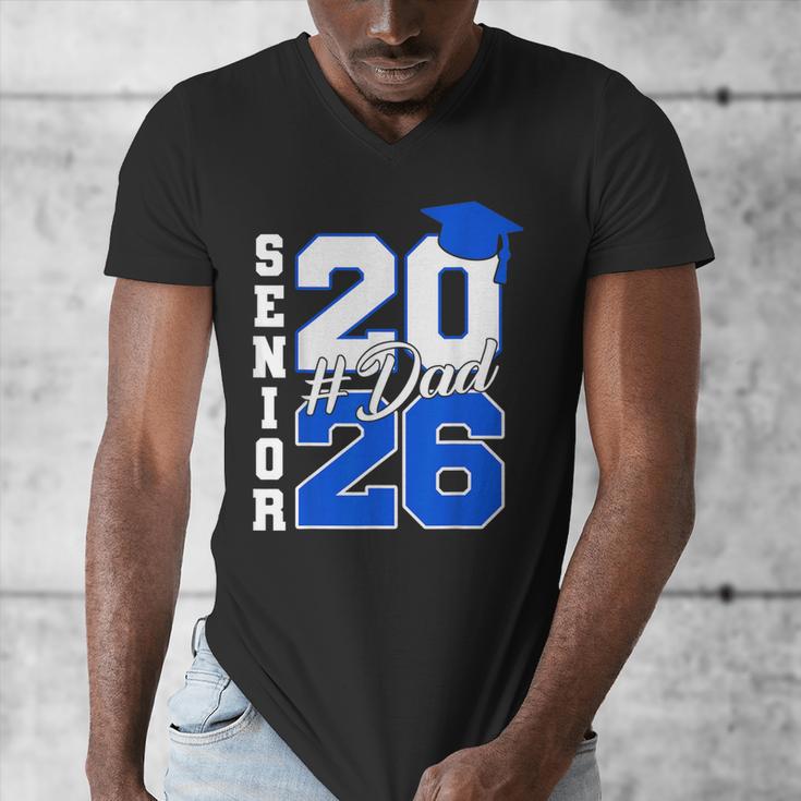 Class Of 2026 Dad Proud Dad Of A 2026 Senior Graduate Men's V-Neck T-Shirt