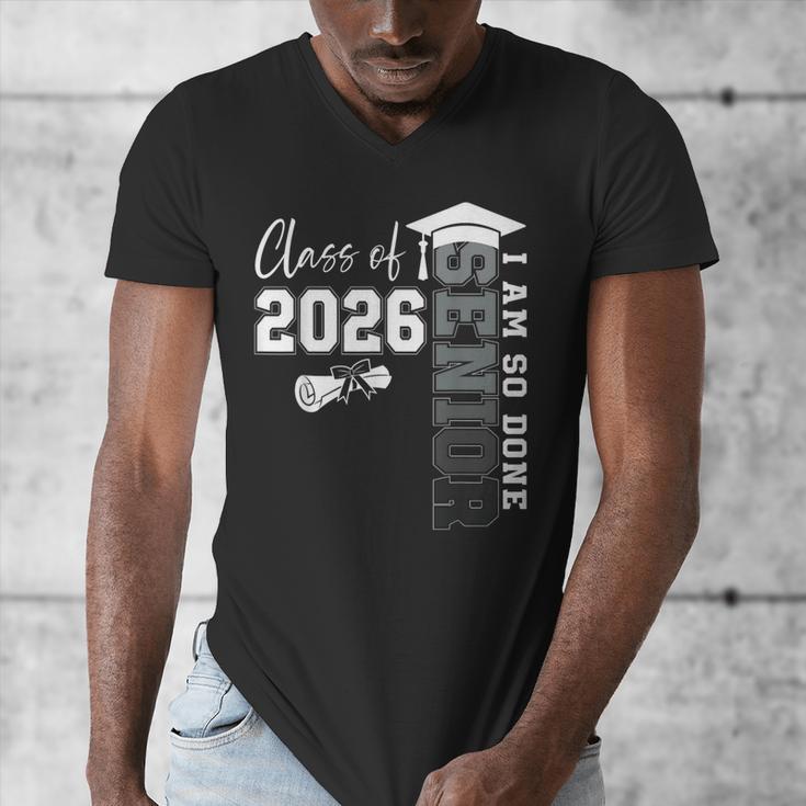 Class Of 2026 Senior 2026 Graduation Decoration Men Senior Men's V-Neck T-Shirt