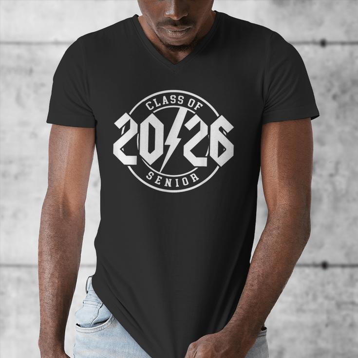 Class Of 2026 Twenty 26 Classic Rock Graduation Senior 2026 Men's V-Neck T-Shirt