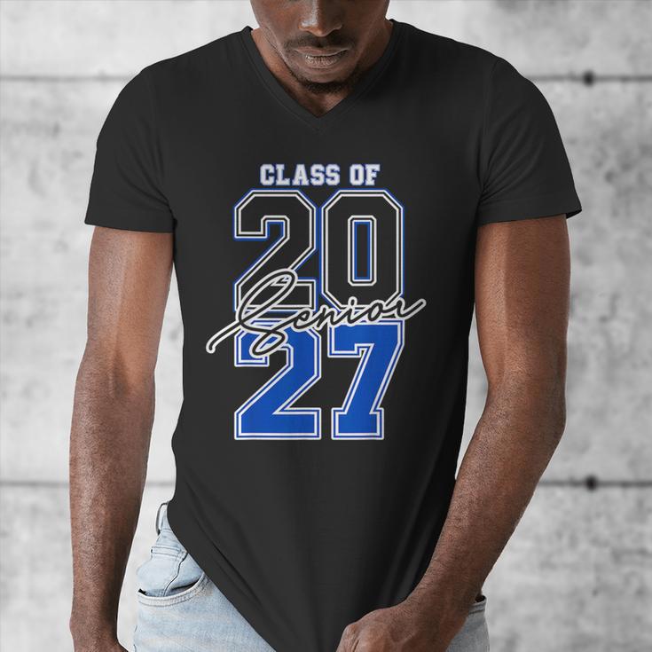 Class Of 2027 Senior 2027 Graduation Men's V-Neck T-Shirt