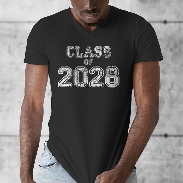 Class Of 2028 Shirt Senior 2028 Graduation Him Her Men's V-Neck T-Shirt
