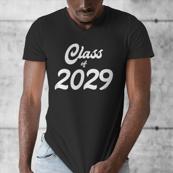 Class Of 2029 Shirt Graduation Him Her Senior Class Men's V-Neck T-Shirt