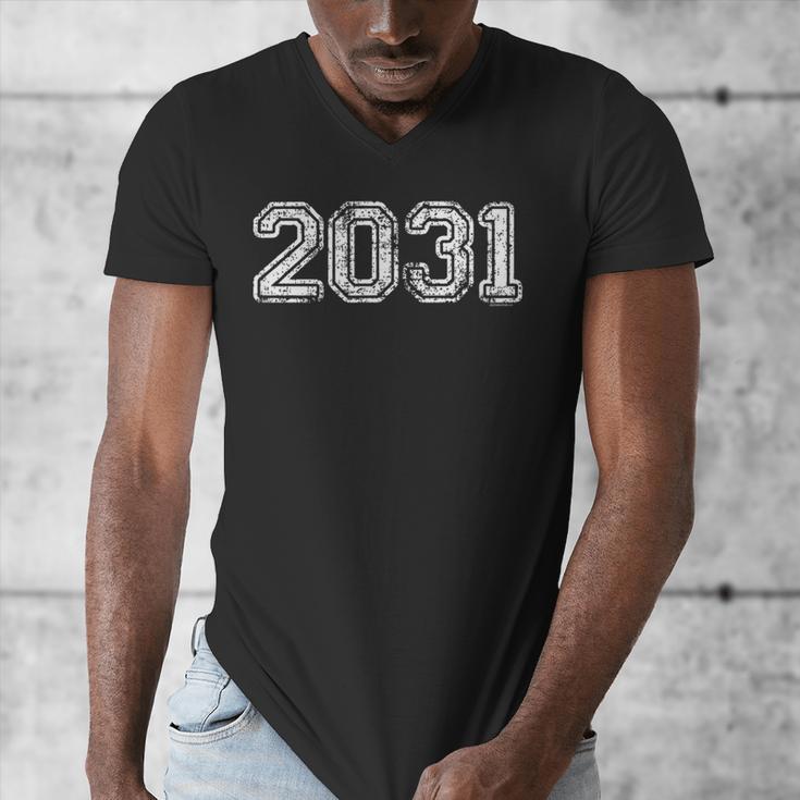 Class Of 2031 Shirts Graduation Him Her Senior 2031 Men's V-Neck T-Shirt