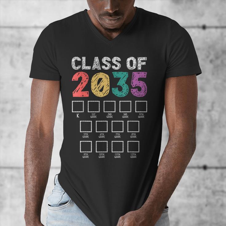 Class Of 2035 Graduation Check List Men's V-Neck T-Shirt