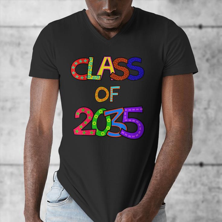Class Of 2035 Grow With Me Kindergarten Graduation Men's V-Neck T-Shirt