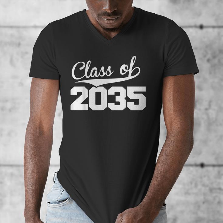 Class Of 2035 Kid To Adult Future Years Graduation Keepsake Men's V-Neck T-Shirt