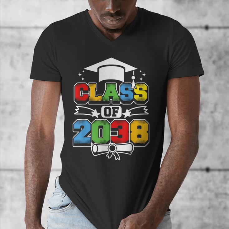 Class Of 2038 First Day Of School & Graduation 2038 Men's V-Neck T-Shirt
